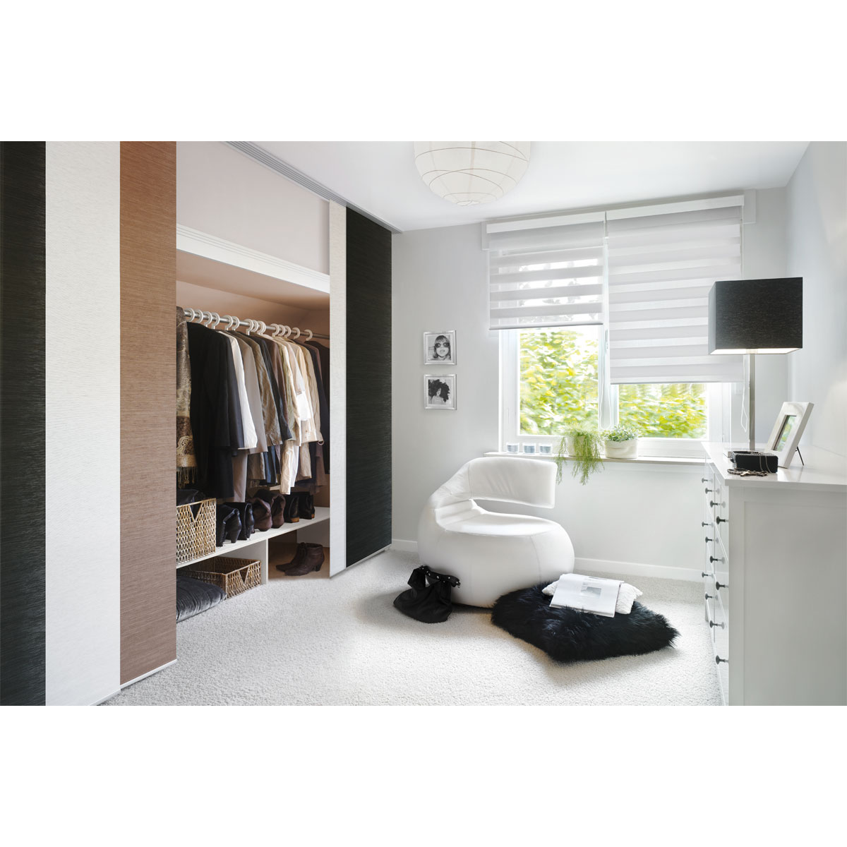 Gardinia Flächenvorhang 60 x 245 cm erde Bild 5