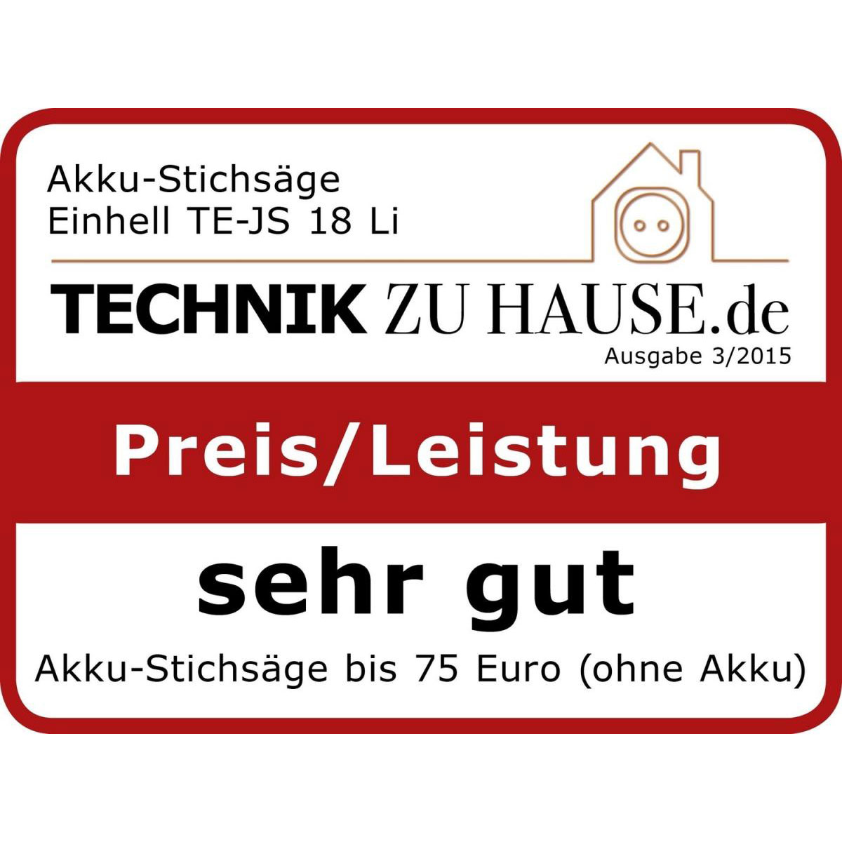 Einhell Akku-Stichsäge-Set TE-JS 18 Li 2 Akkus Bild 2