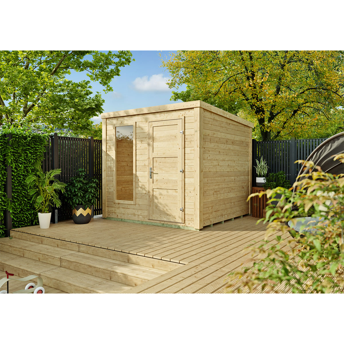 Kiehnholz Gartenhaus Augsburg 250 x 250 cm Bild 2