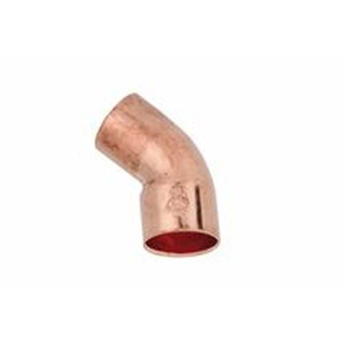 Kirchhoff 45-Bogen 15 mm 1 Muffe Kupfer