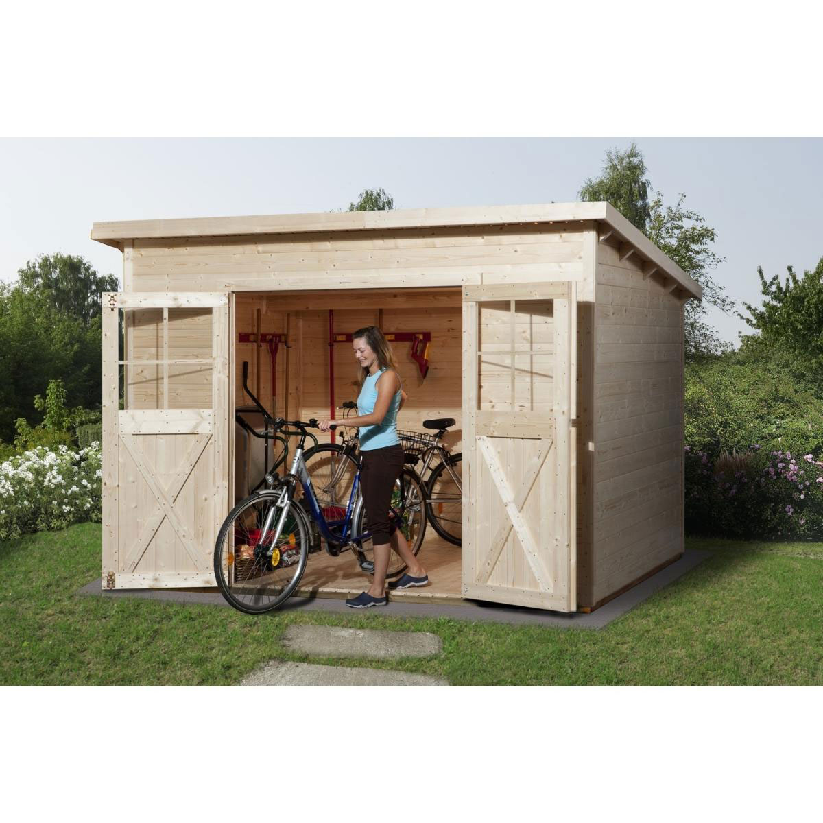 Weka Gartenhaus 325 323 x 293 x 223 cm Bild 1