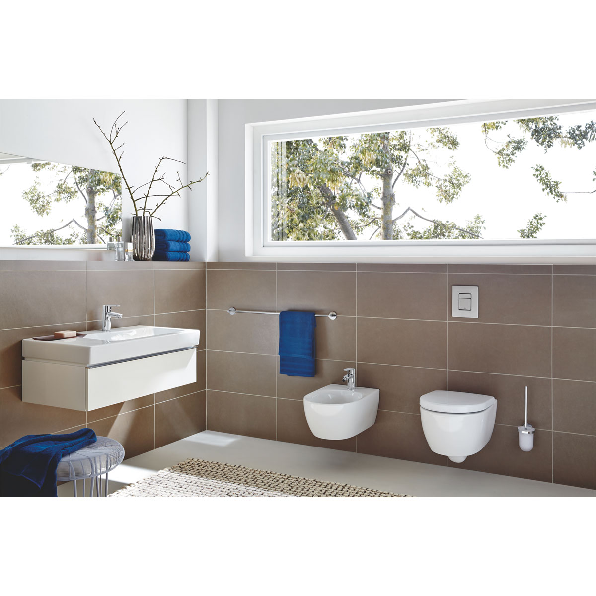 Grohe Einhand-Bidetbatterie Eurostyle Cosmopolitan silber 12,3 x 14,2 cm Bild 4