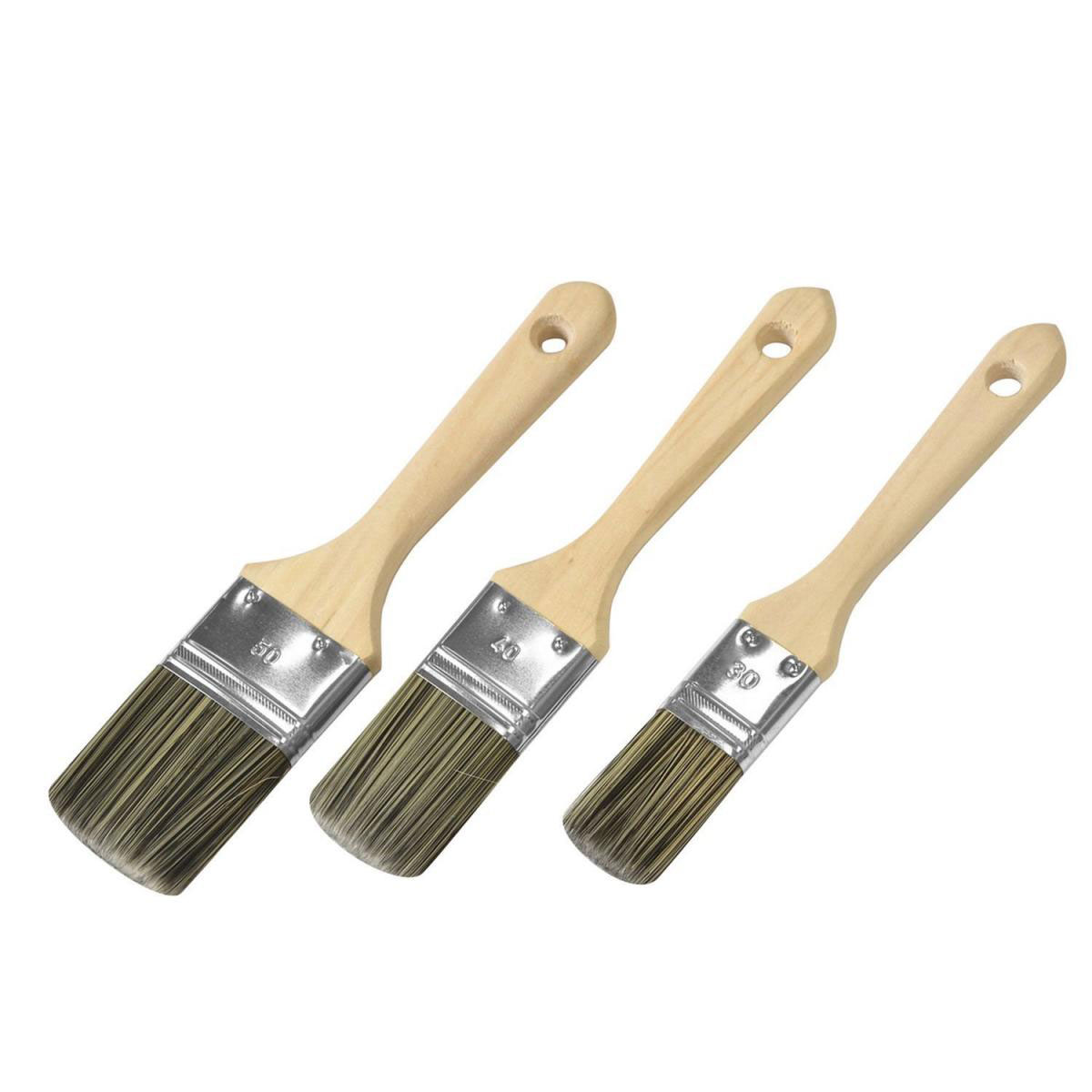 ECO FSC Lasurpinselset 3tlg Flachpinsel