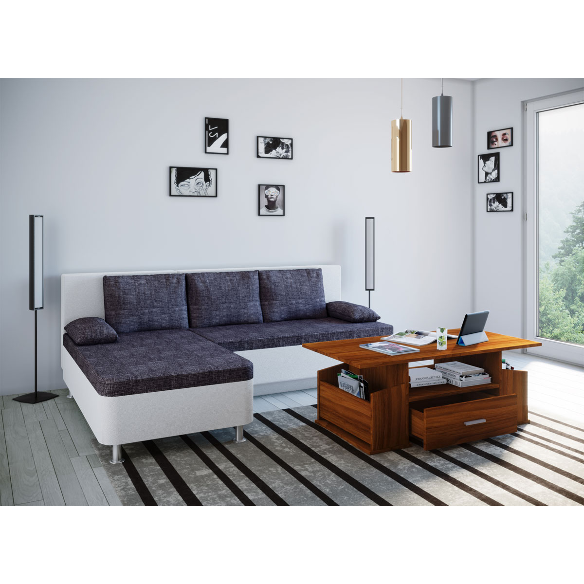 Couchtisch Junata grau Bild 3