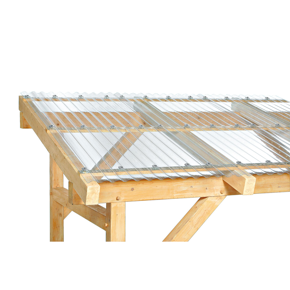 PVC-Wellpappe Sinus transparent 200 x 90 cm Bild 5