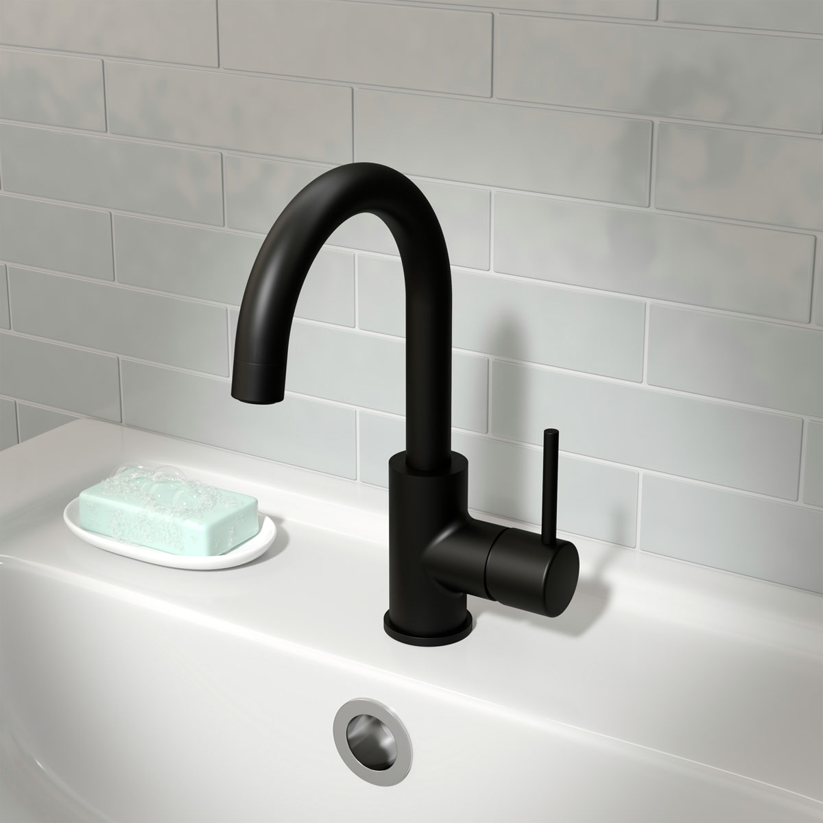 Lenz  Waschtischarmatur BOW² schwarz Bild 2