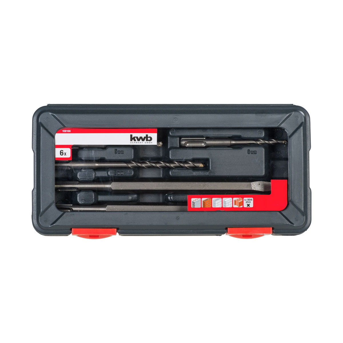 kwb  Hammer- und Meißelbohrersatz SDS plus 6 teilig Bild 5