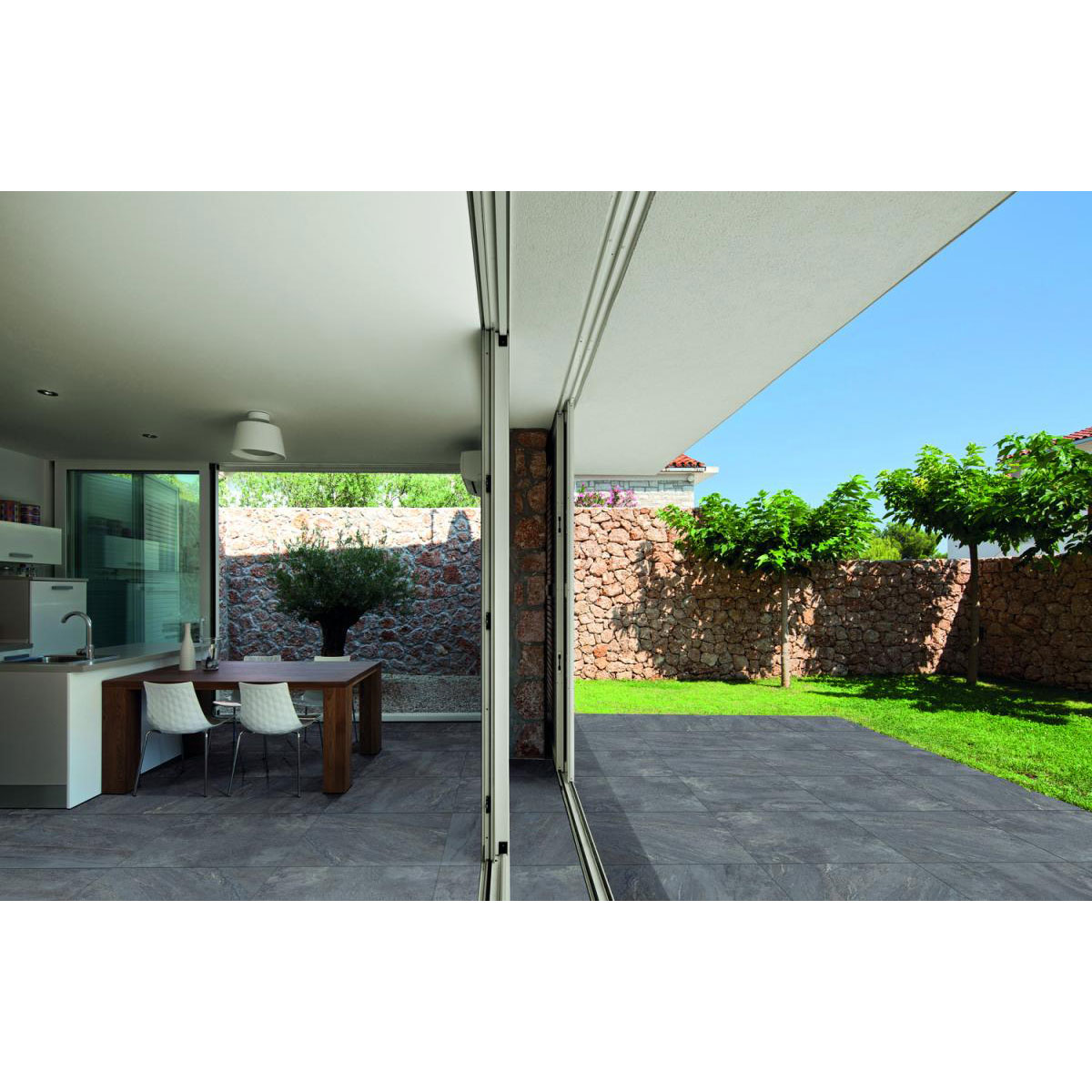 Diephaus  Keramikverbund-Platte No 1 Pottery 60 x 60 x 4 cm Basalt Bild 3