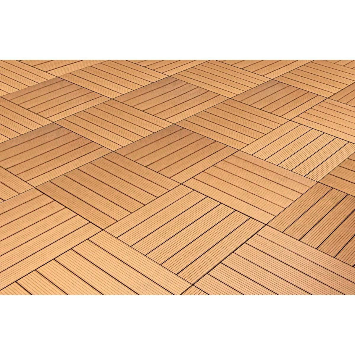 Hartmann WPC-Klickfliese braun 60 x 60 cm Bild 2