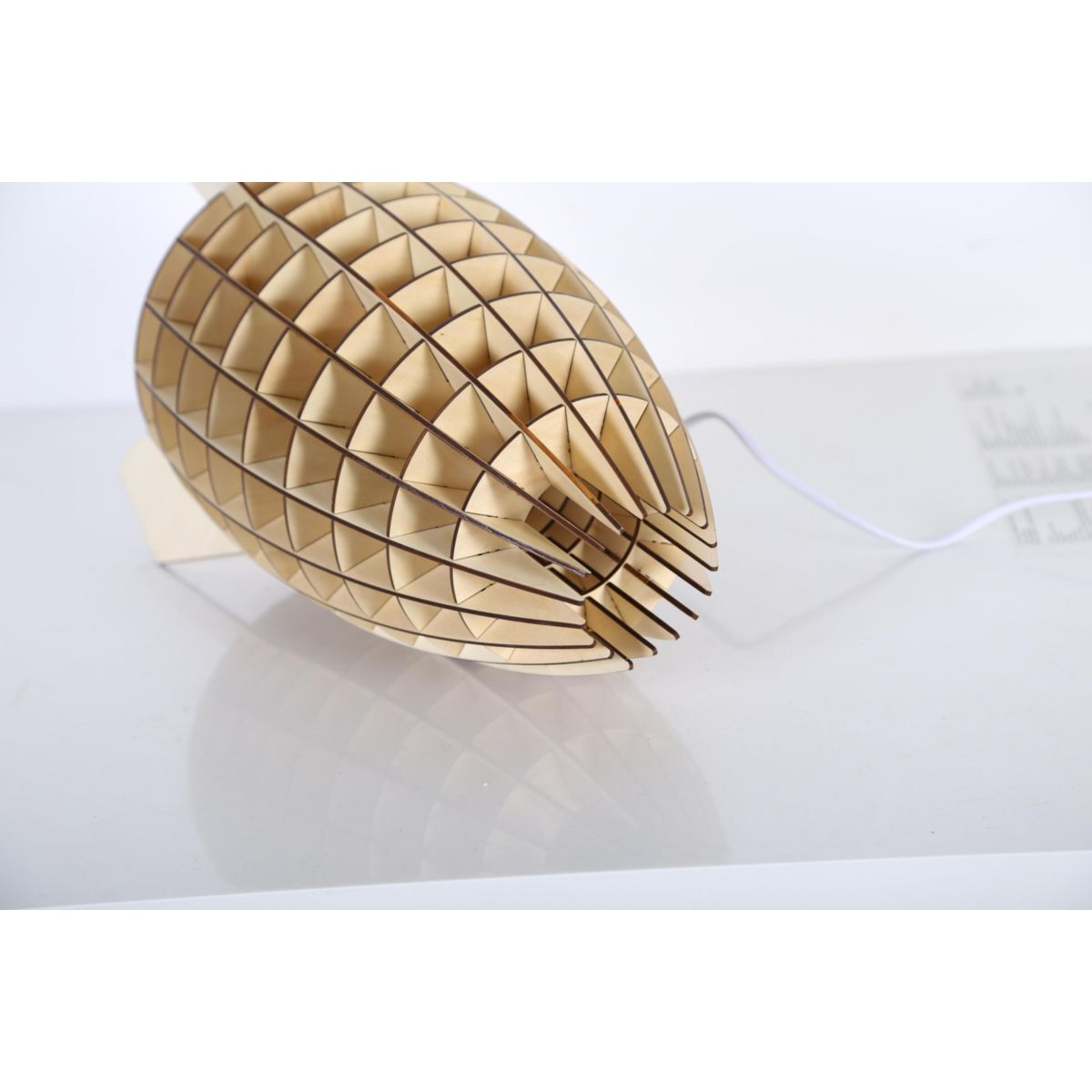 Tischlampe Aviator Holz Bild 4