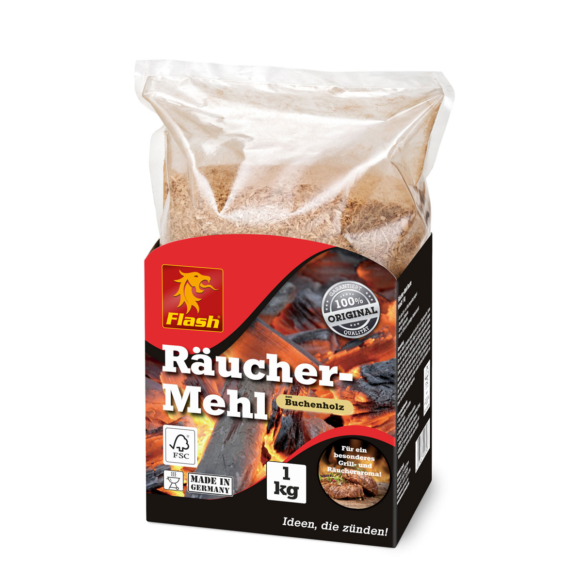 Flash Räucher-Mehl Buche 1 kg