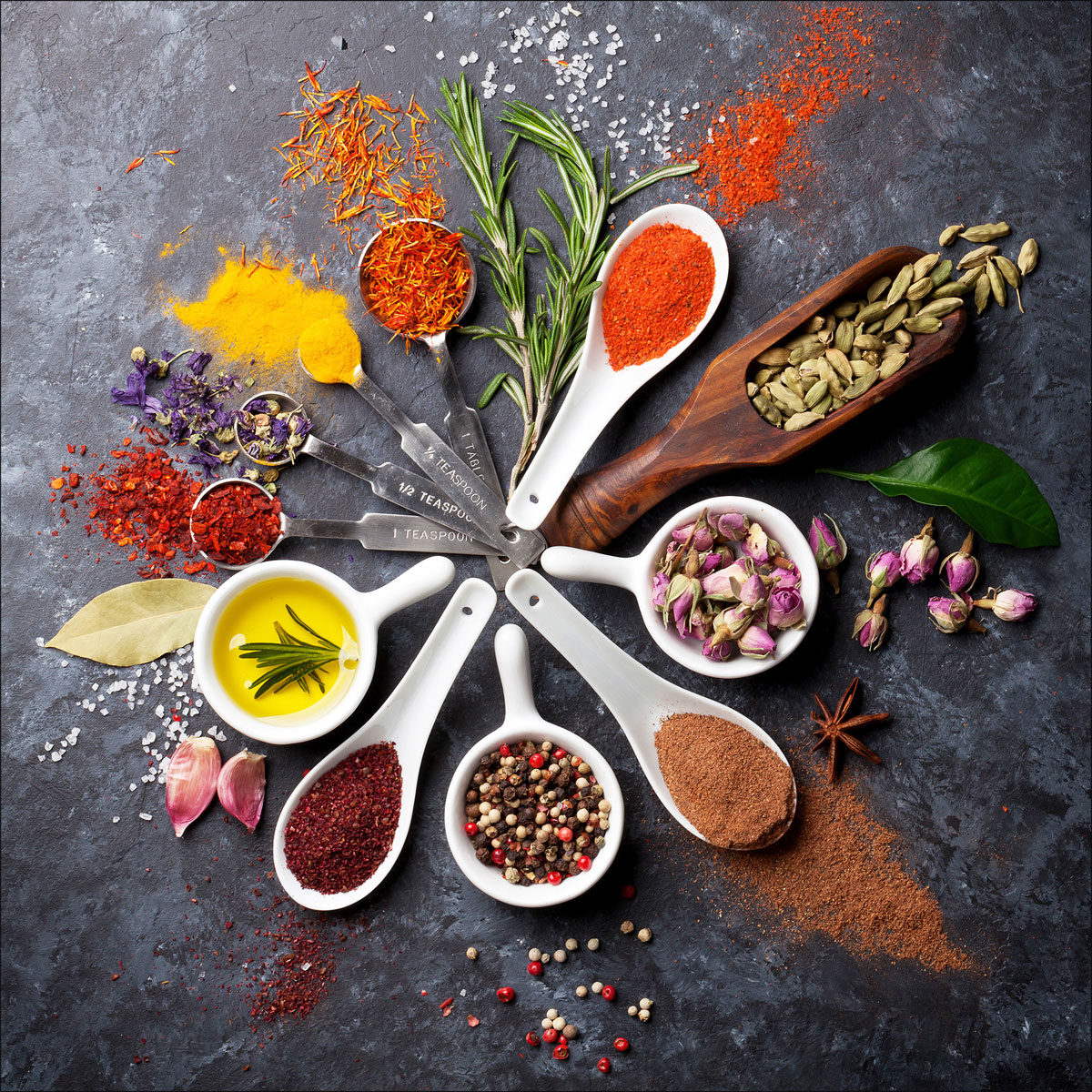 Glas-Art Spicery I 50 x 50 Glasbild