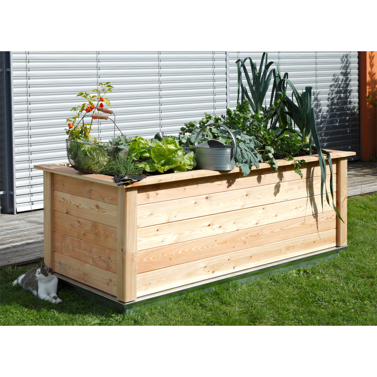 KGT Holz-Hochbeet Woody 210 214 x 79 x 99 cm