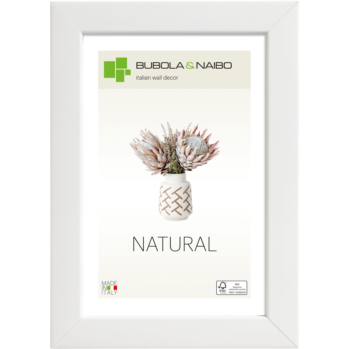 Holzrahmen BROOKE 18 x 24 cm Weiß