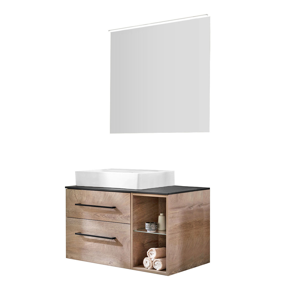 Fackelmann Badmöbel-Set Oxford Nature-Oak Bild 1