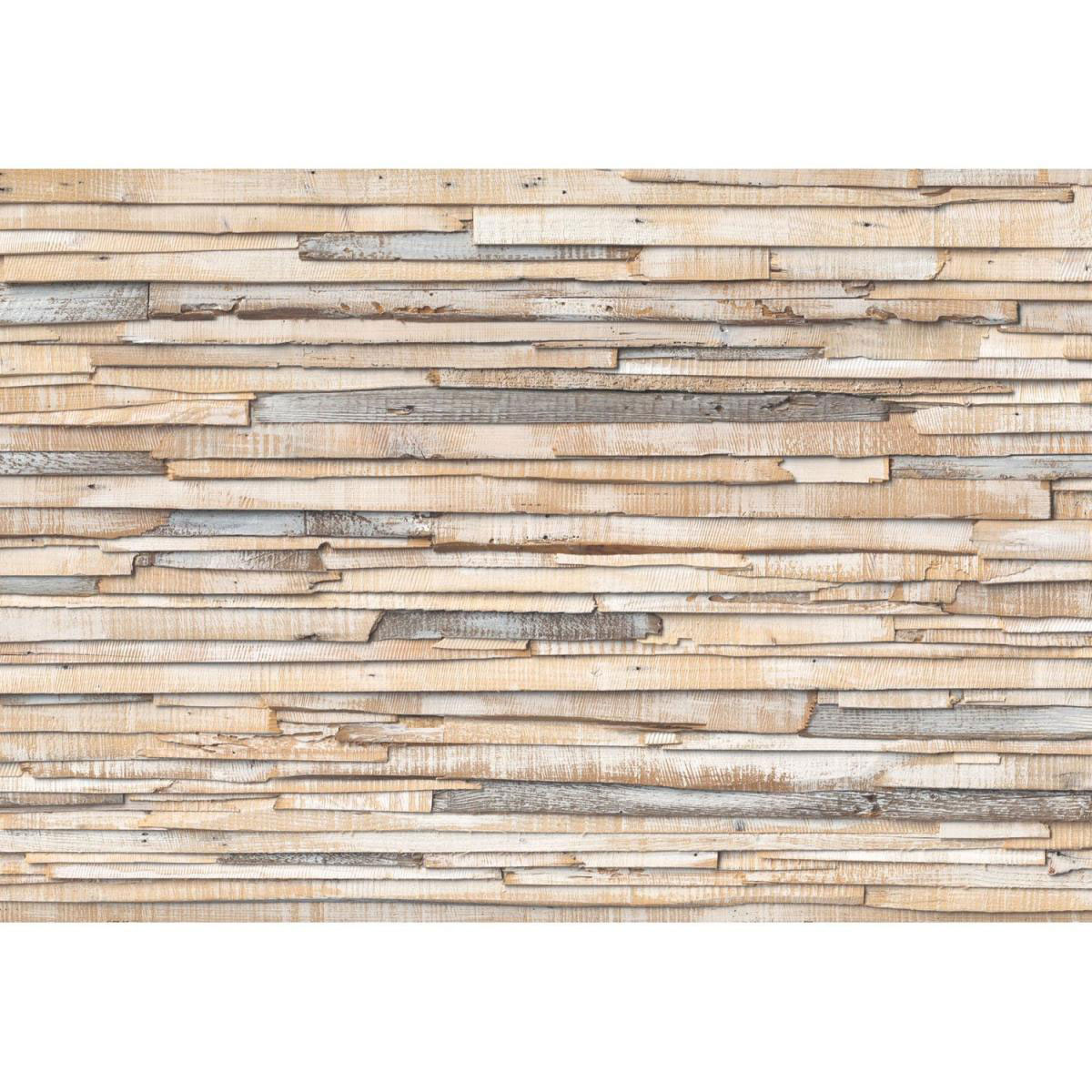 Komar Papier-Fototapete Whitewashed Wood 368 x 254 cm