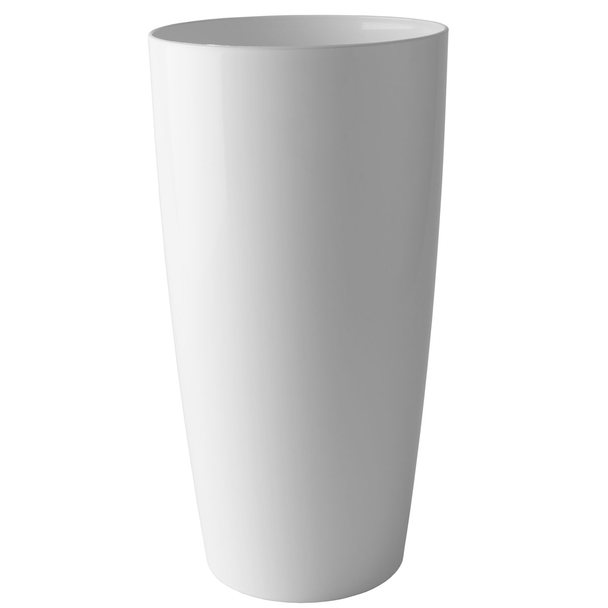 Pflanztopf Santorini rund weiß