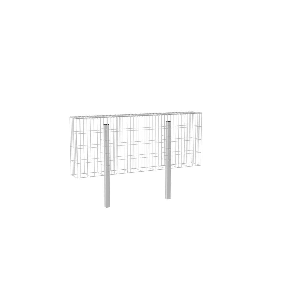 Wilk Gabionen-Zaun 200 x 80 x 25 cm Bild 1