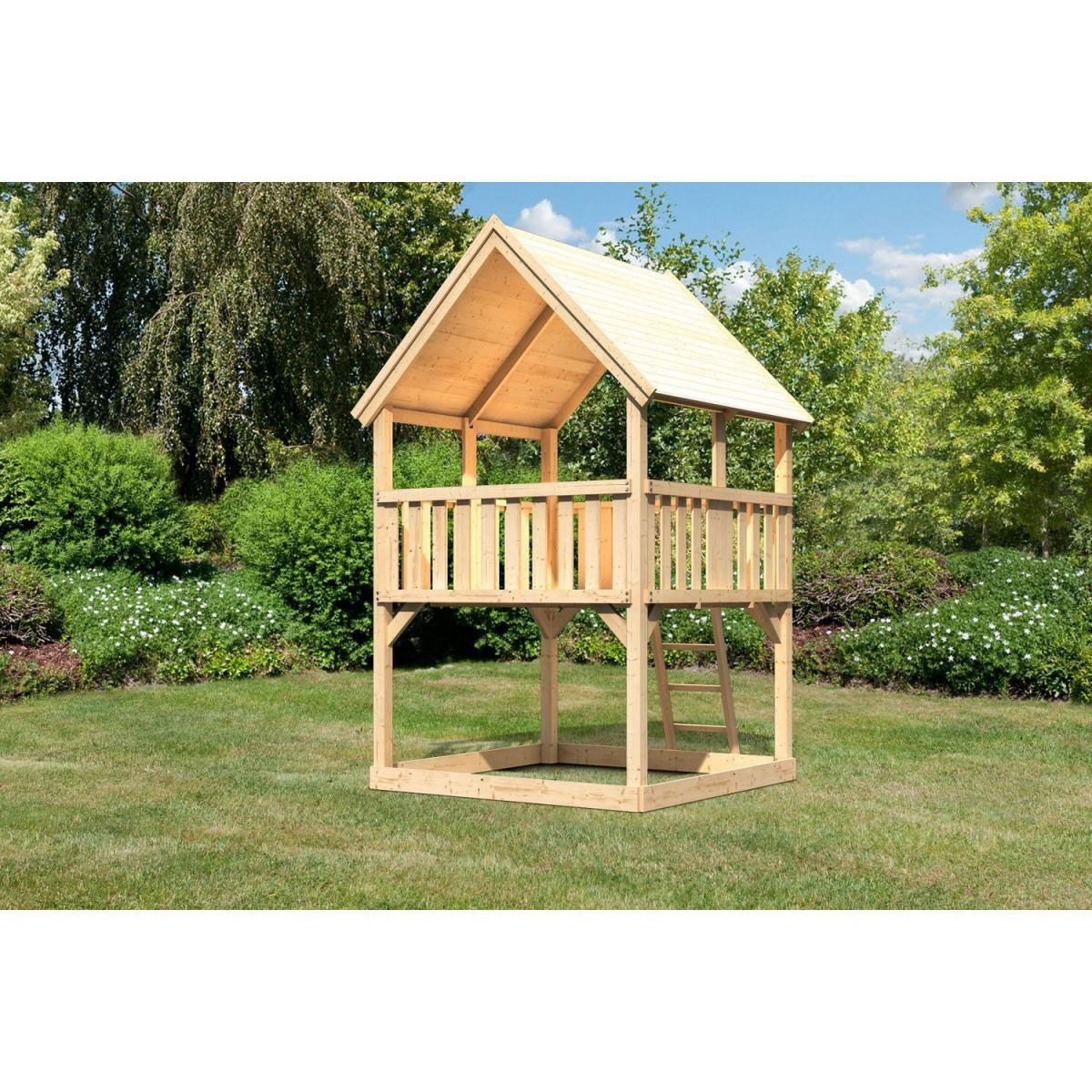 Karibu Spielturm Luis Spielturm naturbelassen