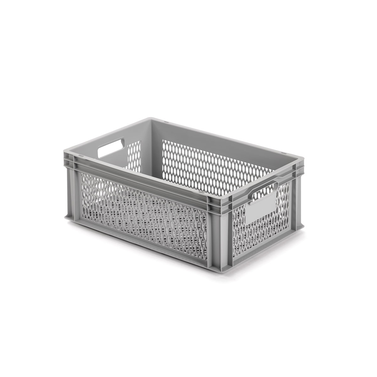 Aufbewahrungsbox vergittert 60 x 40 x 22 cm grau