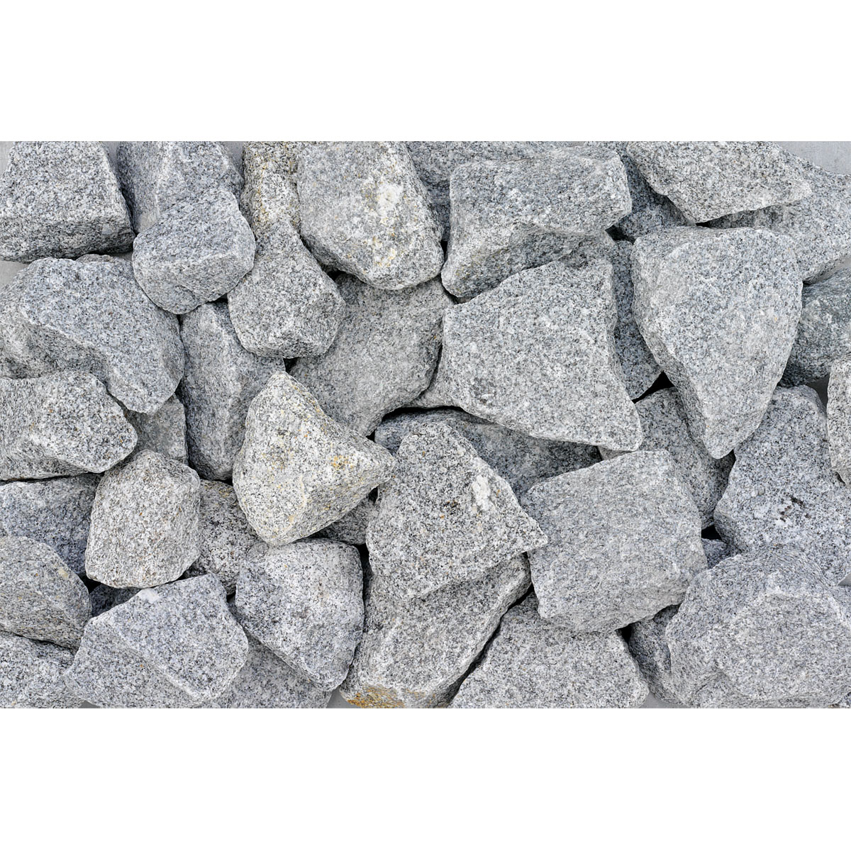 Bruchstein 50-100 mm anthrazit-weiß