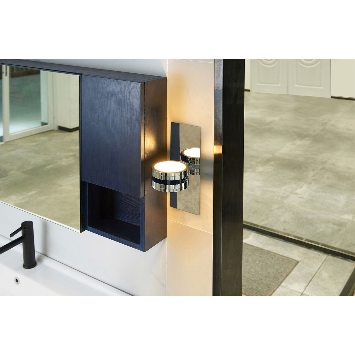 Lightme Badleuchte Aqua IP 44 Up und Down Chrom Bild 2