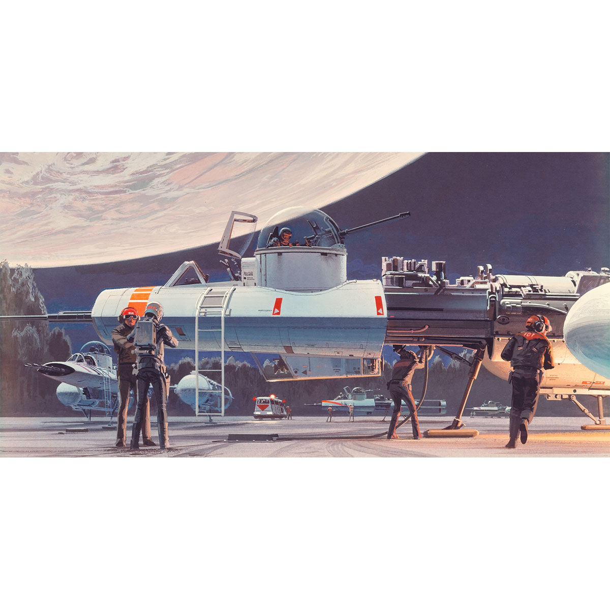 Komar  Vlies Fototapete Star Wars Classic Yavin Hangar 500x250 cm Bild 2