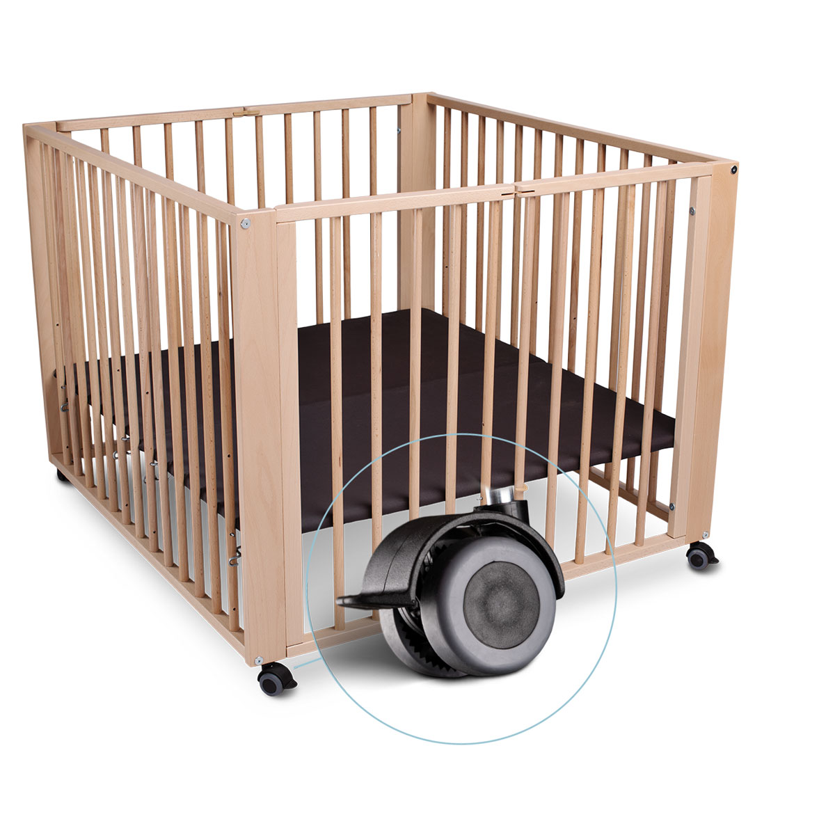 tiSsi Laufgitter „Moritz“ 90x75x95 cm, natur Bild 4