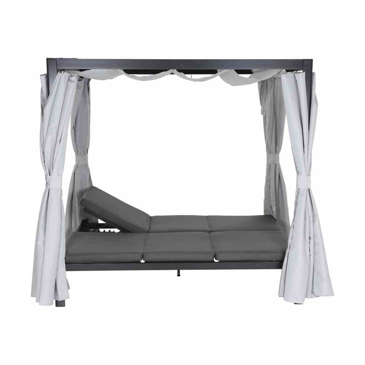 Siena Garden Sofabett „Waikiki“, mehrfach verstellbar, anthrazit/grau Bild 4