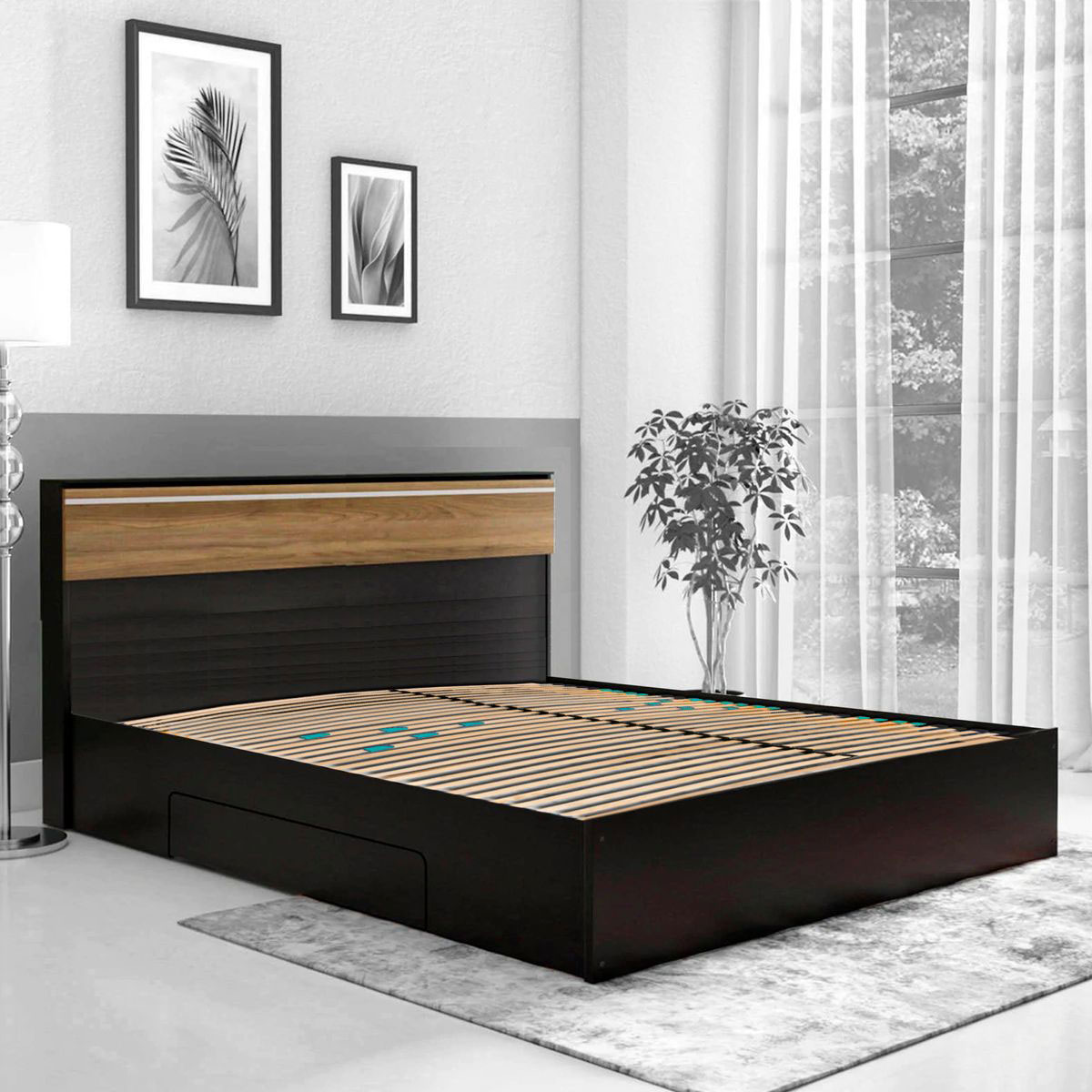 Coemo 7-Zonen Lattenrost DRÖMSON 140 x 200 cm 28 Federleisten starr Bild 5