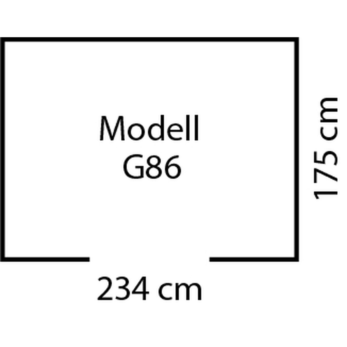 Globel Gerätehaus Dream 4,1m² anthrazit Bild 7