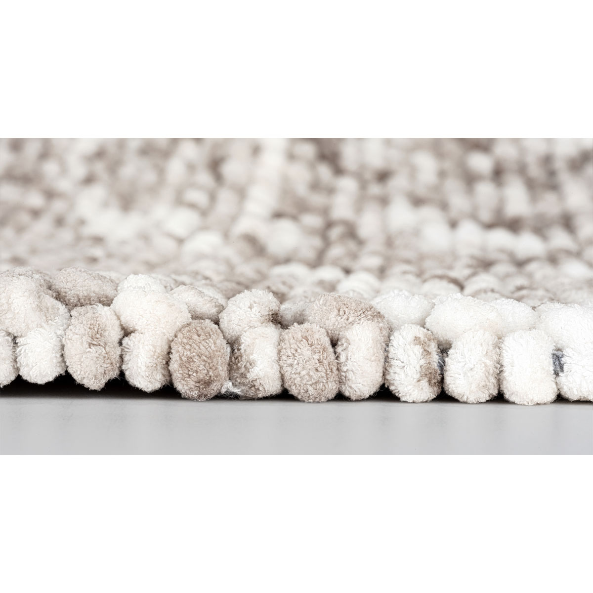 Wenko  Badteppich Urdu Taupe 60 x 90 cm Mit Melagne-Effekt Bild 4