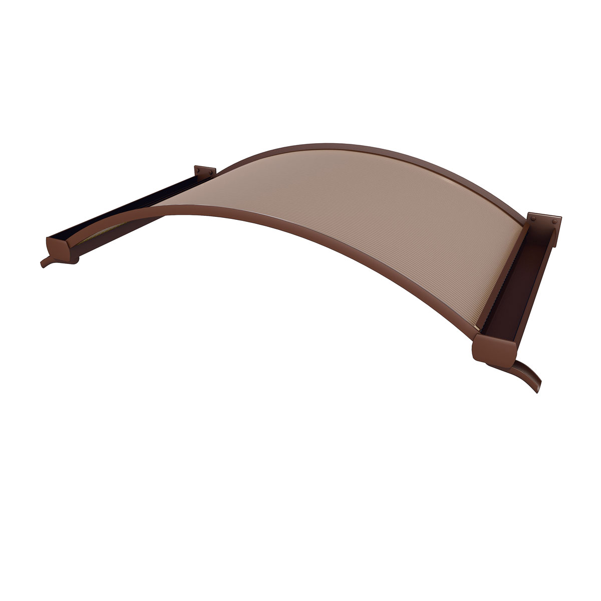 Durabil Rundbogenvordach Typ NO bronze braun 160 x 90 x 30 cm Bild 1