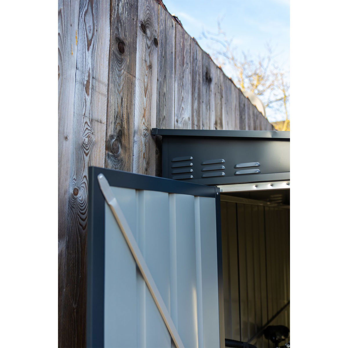 Globel Gerätehaus Lean To 2,5m² anthrazit Bild 9