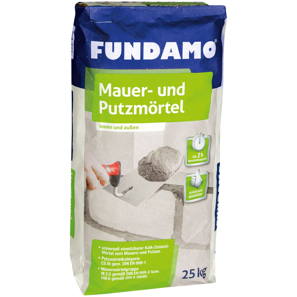 Fundamo Mauer- und Putzmörtel 25 kg
