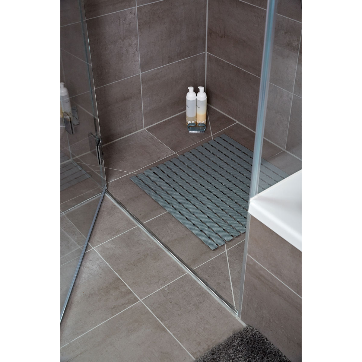 Wenko  Duscheinlage Arinos Grau 54 x 54 cm Bild 6