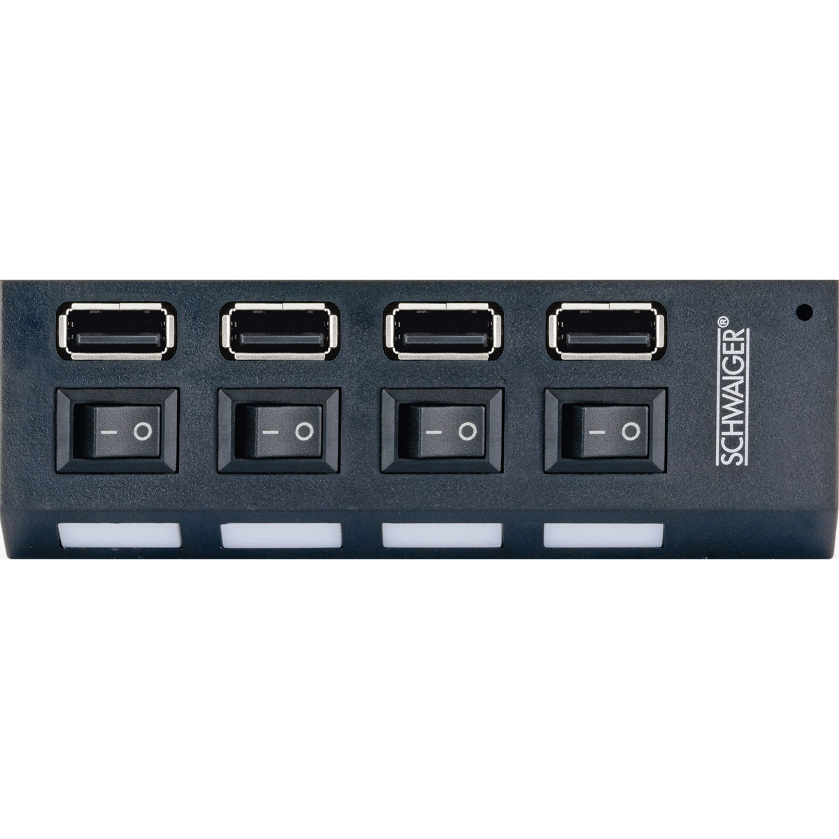 Schwaiger  Hub USB 2.0 4-fach schwarz Bild 4
