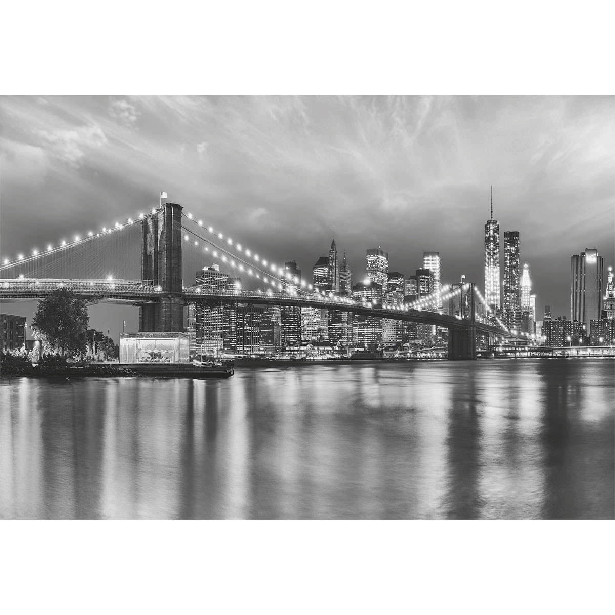 Komar  Papier Fototapete Brooklyn B/W 368x254 cm Bild 2