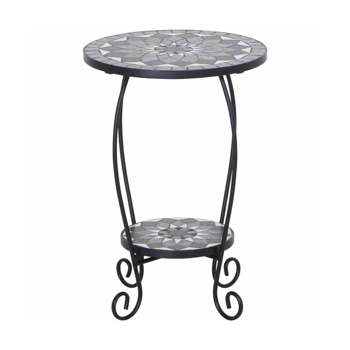 Siena Garden Blumenständer Como Durchmesser 40 x 60 cm matt schwarz/dunkelgrau Bild 2