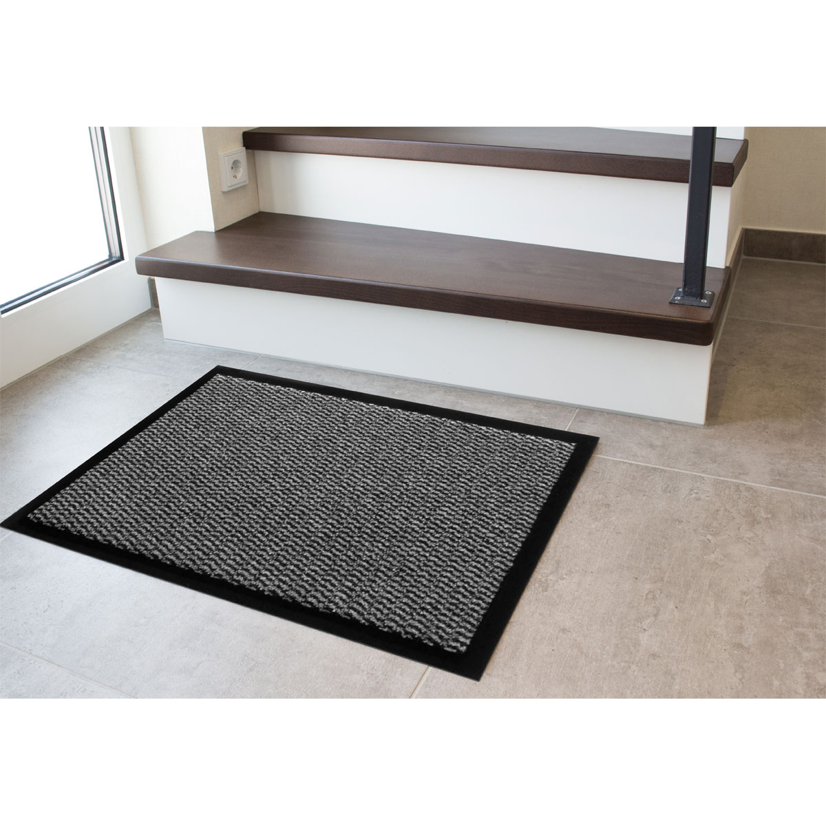 andiamo Läufer Devin für drinnen und draußen hellgrau 2500 x 90 cm Bild 2