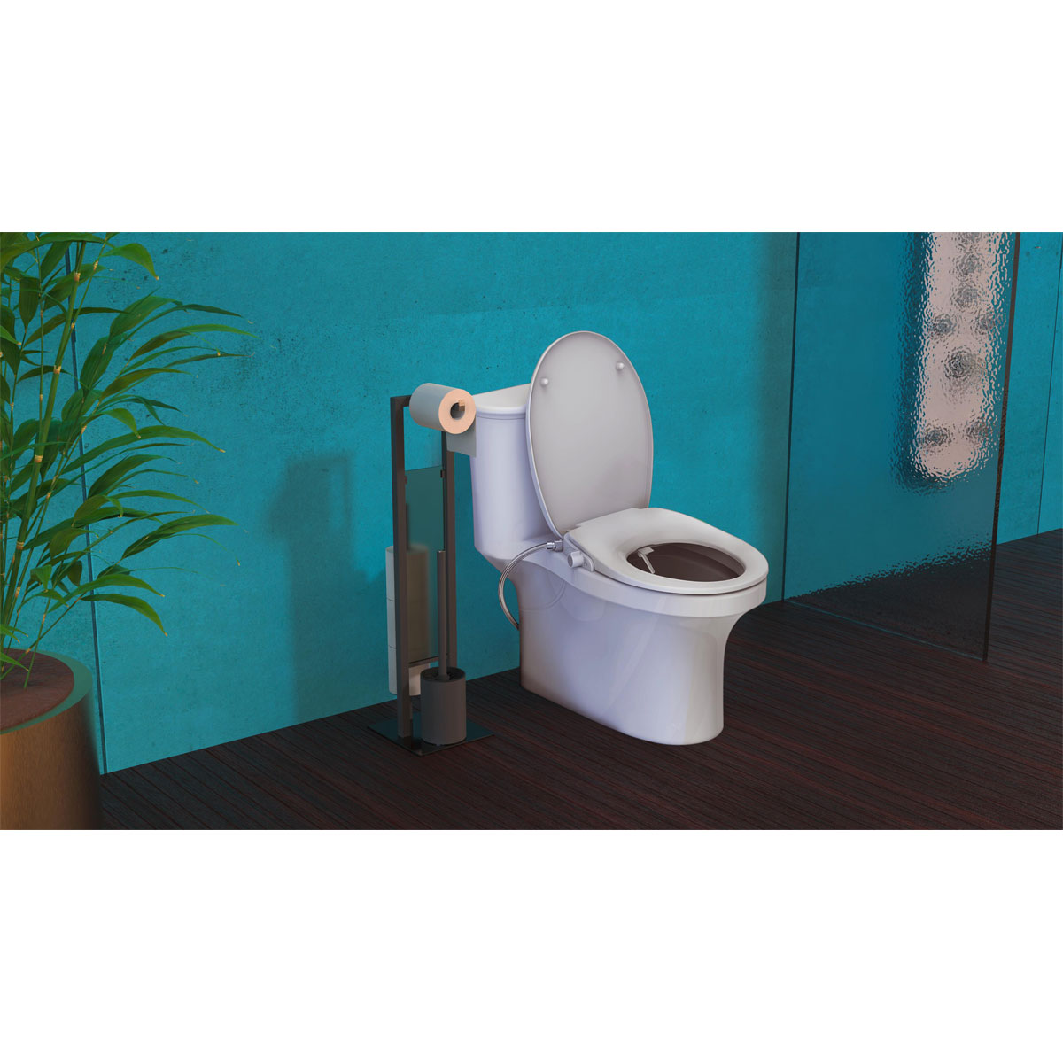 Schütte Dusch WC-Aufsatz mit Absenkautomatik und Schnellverschluss Bild 5