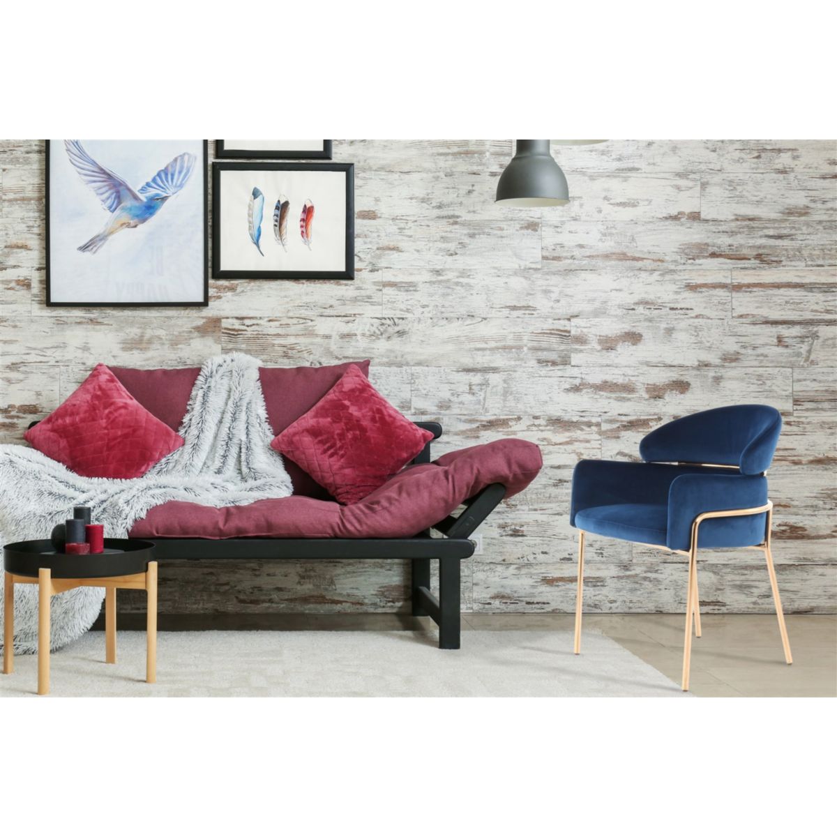 Stuhl Corey 125 blau rosegold Bild 5