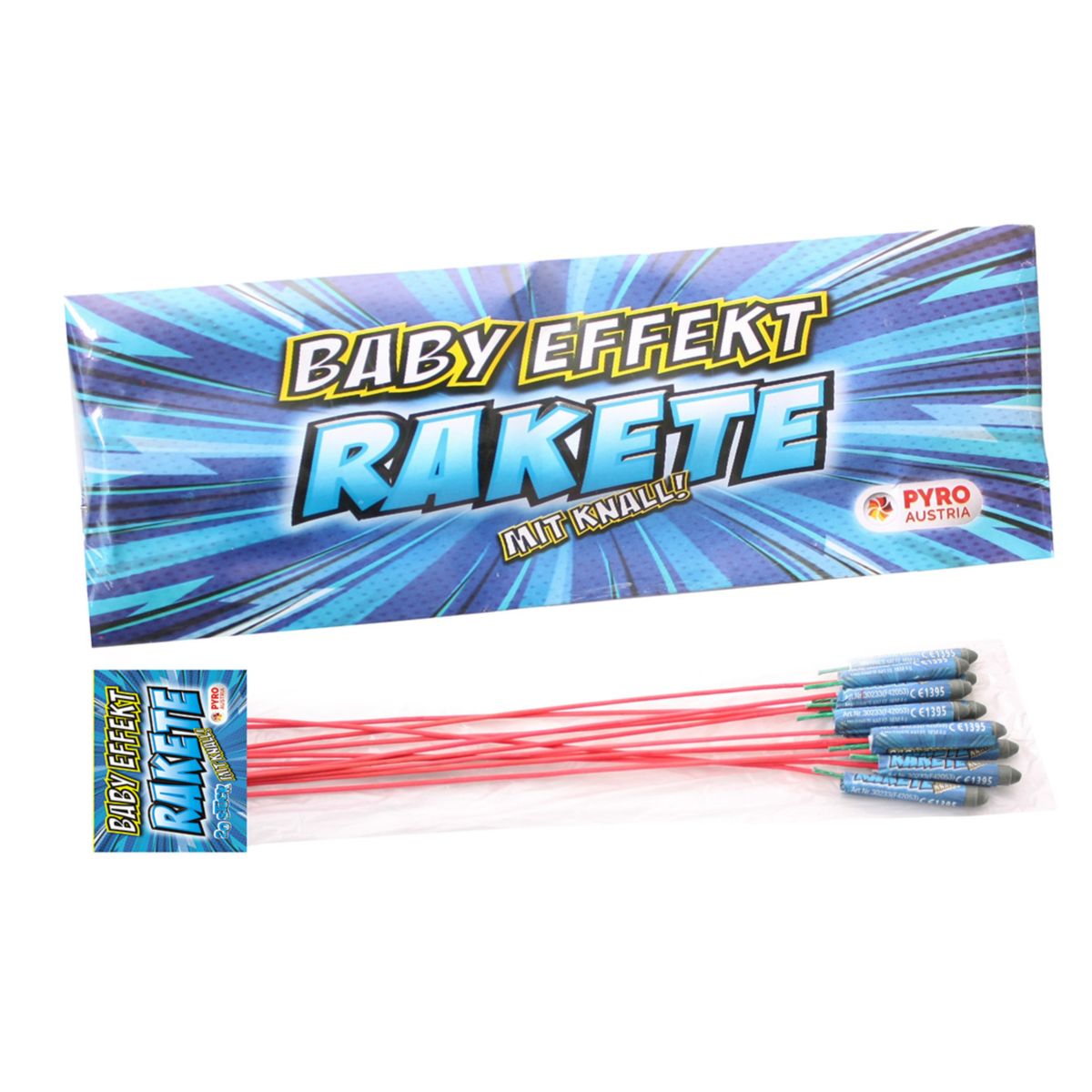 Baby Rockets 20 Stk. mit Knall