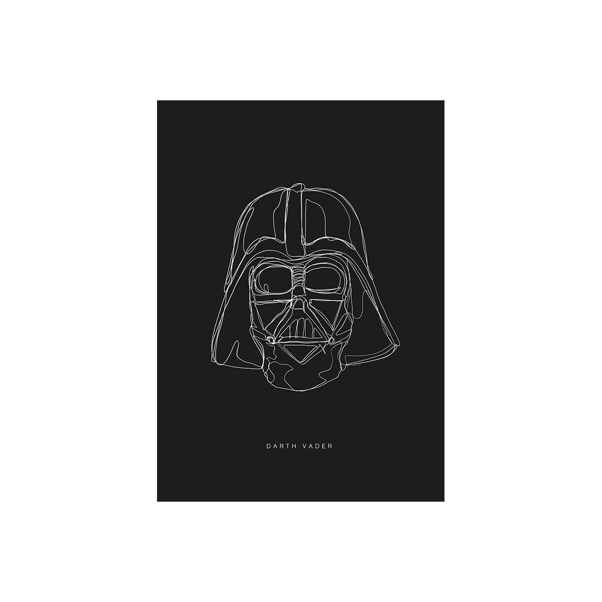 Komar  Wandbild Star Wars Lines Dark Side Vader 30x40 cm Bild 2