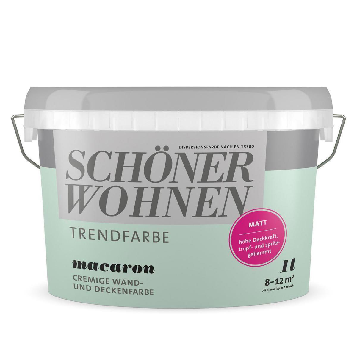 Schöner Wohnen Farbe Trendfarbe Macaron Matt 1 L Bild 1