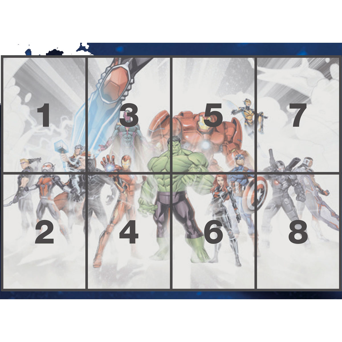 Komar  Papier Fototapete Avengers Unite 368x254 cm Bild 3