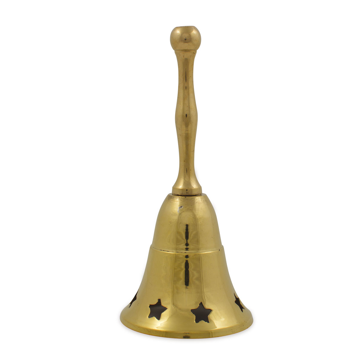 Glocke Messing 5,5 x 13 cm gold