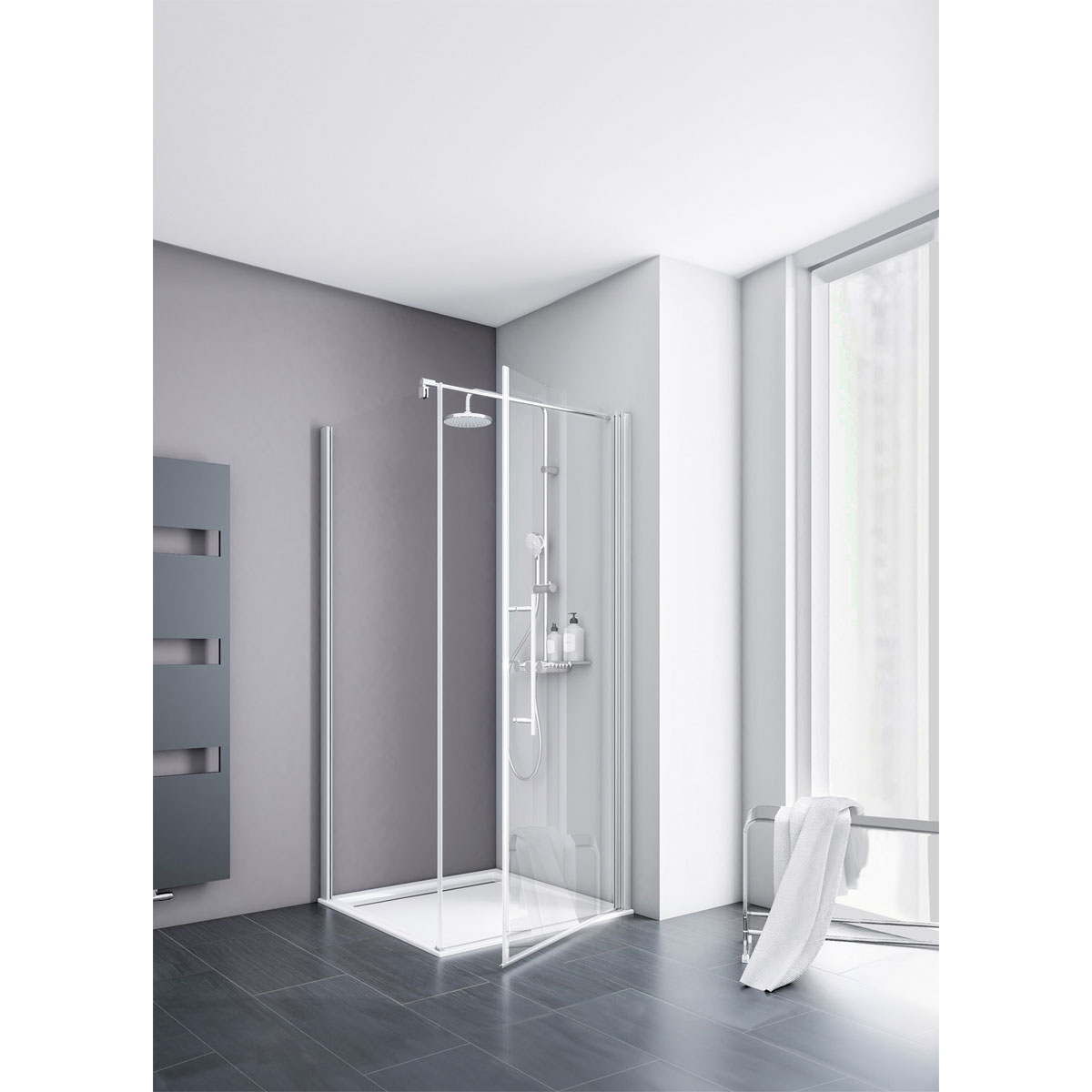 Schulte Drehtür inkl Seitenwand Alexa Style 2.0 90 x 192 x 90 cm Bild 3