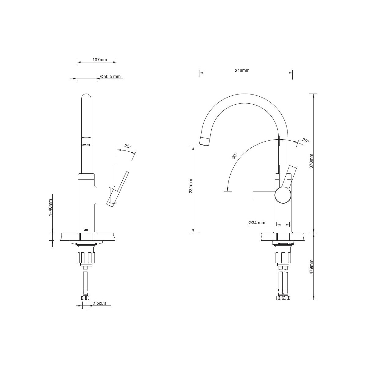 Lenz  Küchenarmatur Anela chrom Bild 4