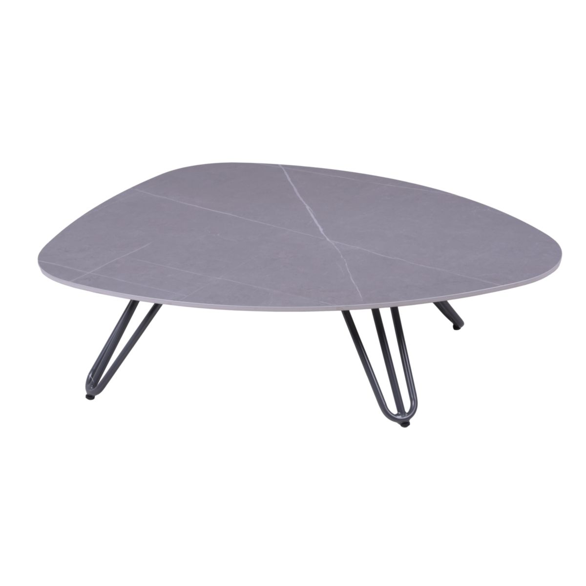 Garden Pleasure Tisch EMILIA Aluminium, gesinterter Stein, grau